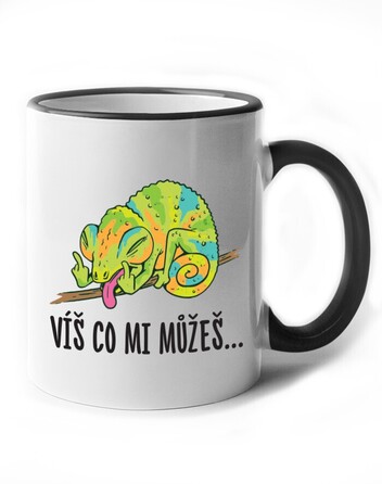 Keramický hrnek Víš co mi můžeš...