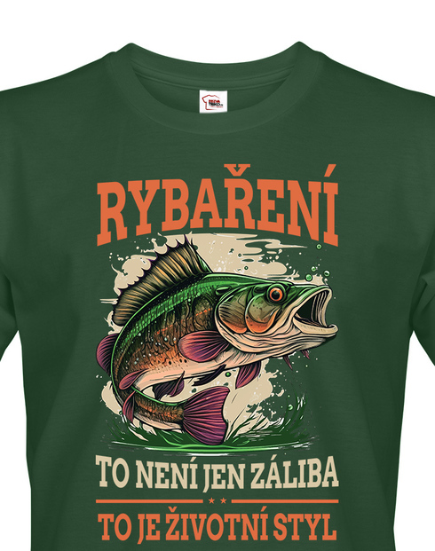 Vtipné rybářské tričko Rybaření je životní styl