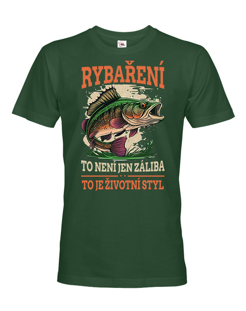 Vtipné rybářské tričko Rybaření je životní styl