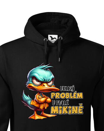 Pánská mikina Velký problém v malé mikině