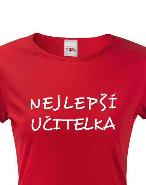Dámské tričko s krátkým rukávem Nejlepší učitelka