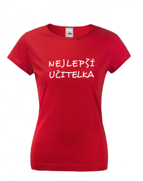 Dámské tričko s krátkým rukávem Nejlepší učitelka