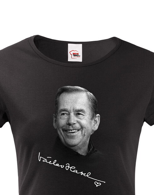 Dámské tričko Václav Havel – podpis