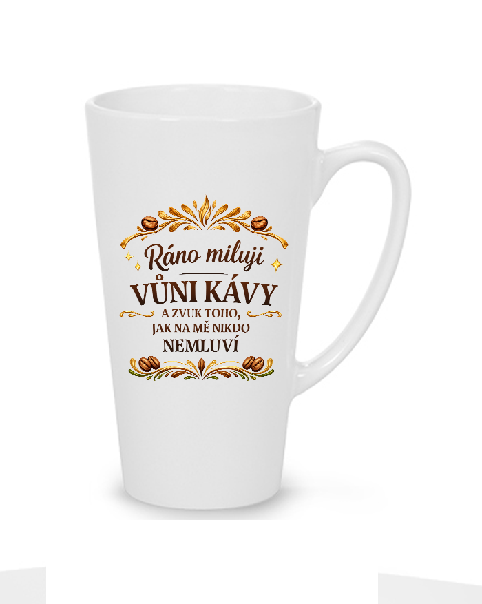 Hrnek latte 500 ml - Miluji vůni kávy
