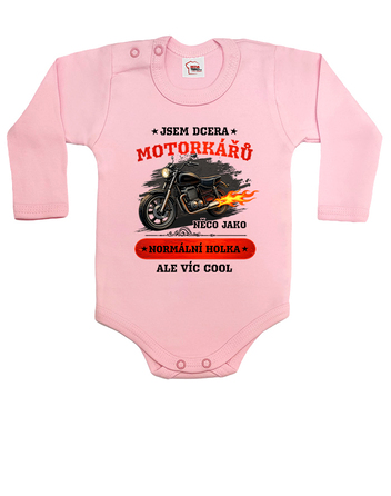 Dětské body Jsem dcera motorkářů