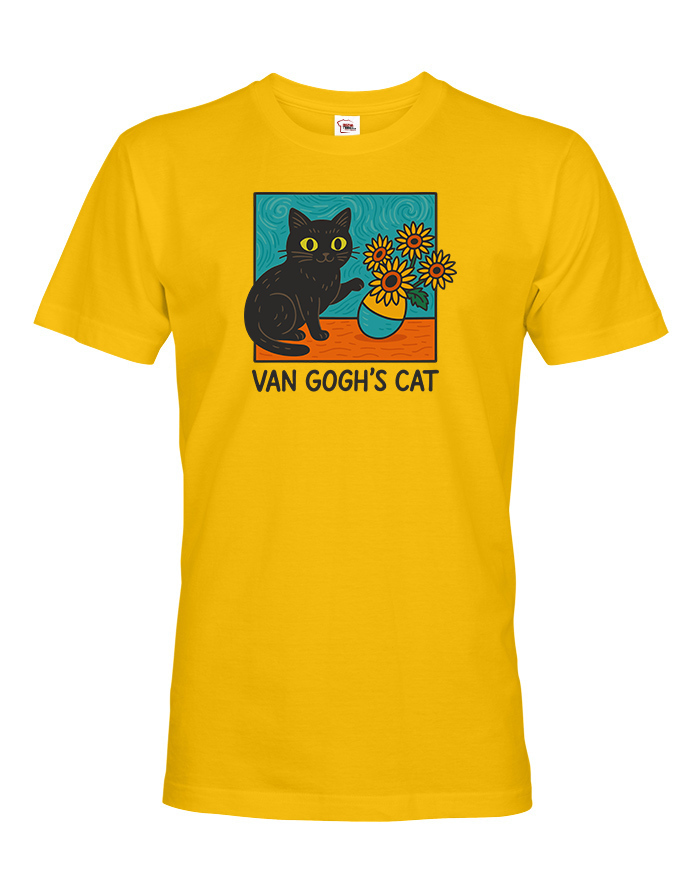 Pánské tričko Van Gogh´s Cat