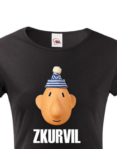 Dámské tričko s krátkým rukávem Zkurvil