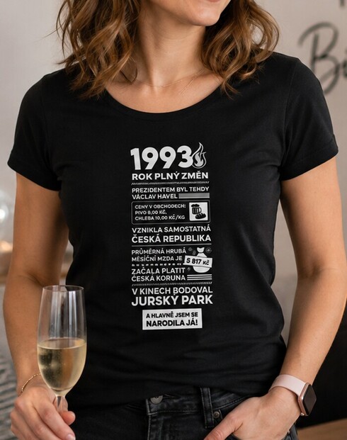 Dámské tričko narozeninové noviny 1993
