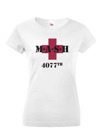 Dámské tričko s potiskem MASH 4077