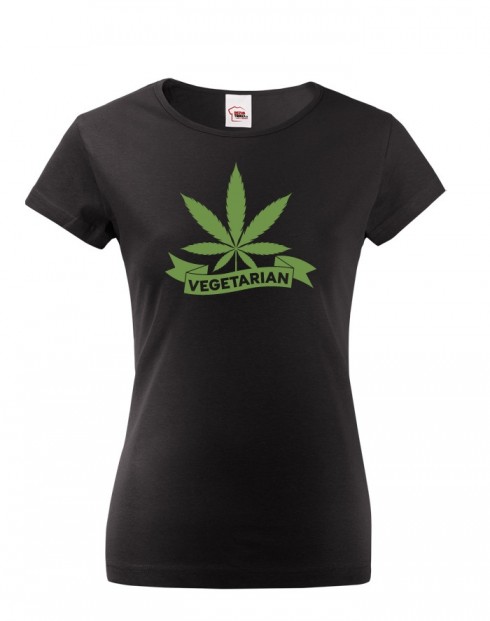 Dámské tričko - Weed vegetarian
