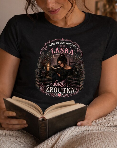 Dámské tričko Knihožroutka