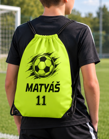Vak na záda s fotbalovým míčem