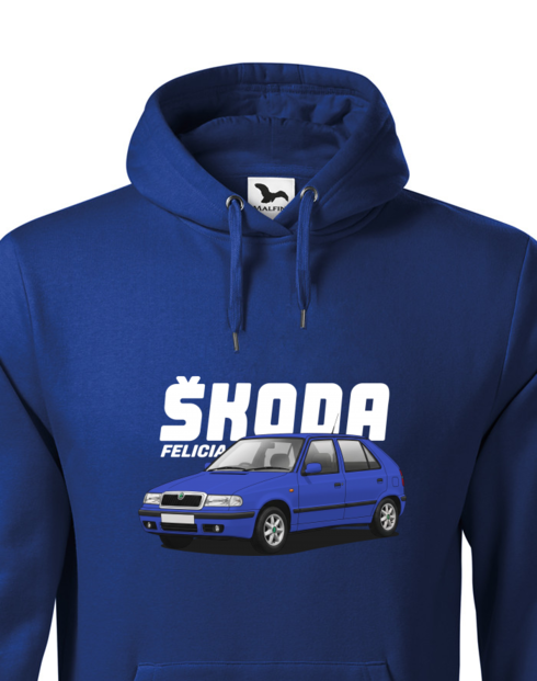 Pánská mikina s kapucí Škoda Felicia