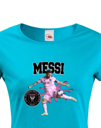 Dámské tričko s krátkým rukávem Lionel Messi Inter Miami