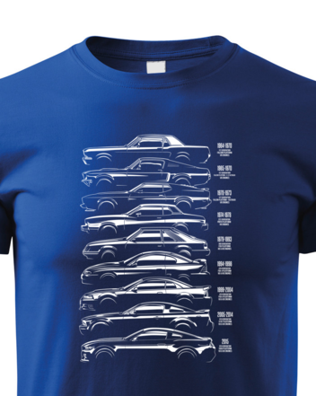 Dětské tričko Ford Mustang History Silhouette