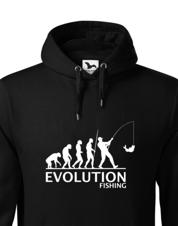 Pánská mikina s kapucí Rybářská evoluce