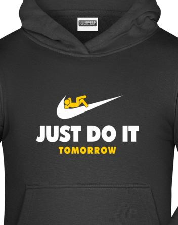 Dětská mikina s kapucí Just Do It Tomorrow