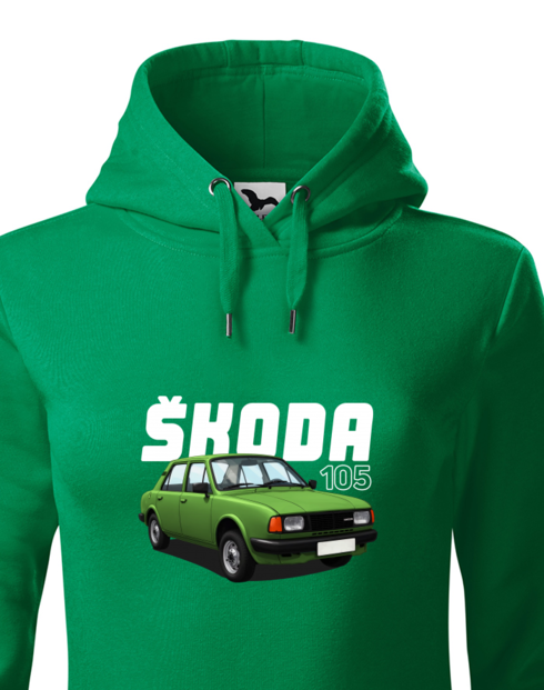 Dámská mikina s kapucí Škoda 105