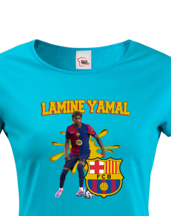 Dámské tričko Lamine Yamal Barcelona