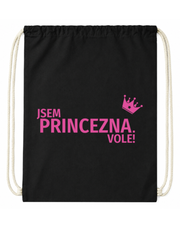 Bavlněný vak na záda Jsem princezna vole