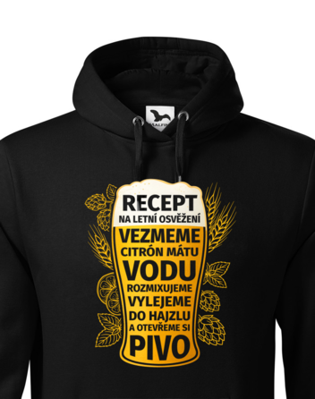 Pánská mikina s kapucí Recept na letní osvěžení