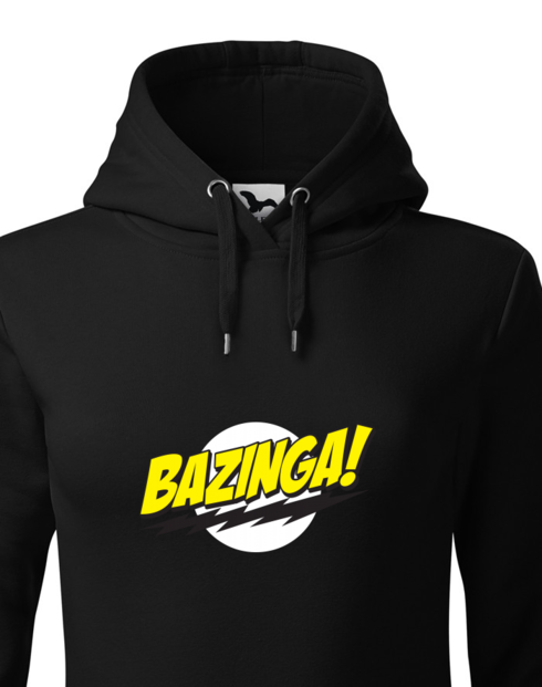 Dámská mikina s kapucí Bazinga – Teorie velkého třesku