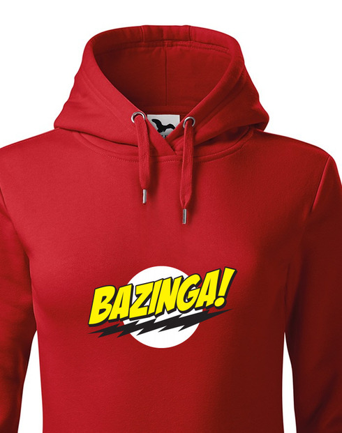 Dámská mikina s kapucí Bazinga – Teorie velkého třesku