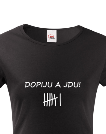 Dámské tričko s krátkým rukávem Dopiju a jdu