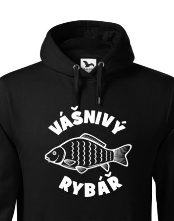 Pánská mikina s kapucí Vášnivý rybář