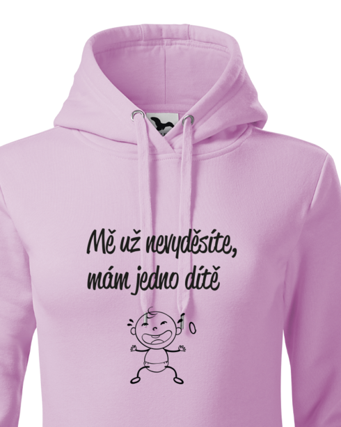 Dámská mikina s kapucí Mě už nevyděsíte, mám tři děti