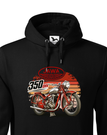 Pánská mikina s kapucí JAWA 350 OHV