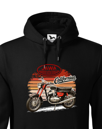 Pánská mikina s kapucí JAWA Californian