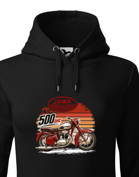 Dámská mikina s kapucí JAWA 500 OHC