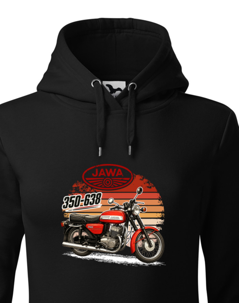 Dámská mikina s kapucí JAWA 350 - 638