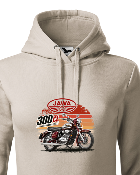 Dámská mikina s kapucí JAWA 300 CL