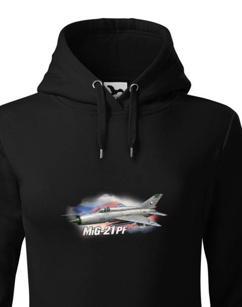 Dámská mikina s kapucí MiG-21 MF 5303