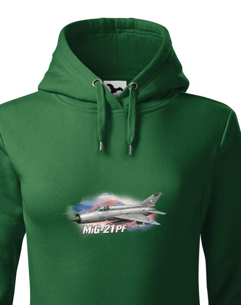 Dámská mikina s kapucí MiG-21 MF 5303
