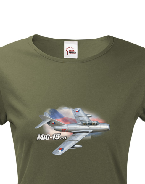 Dámské tričko MiG-15 UTI – československý legendární proudový letoun