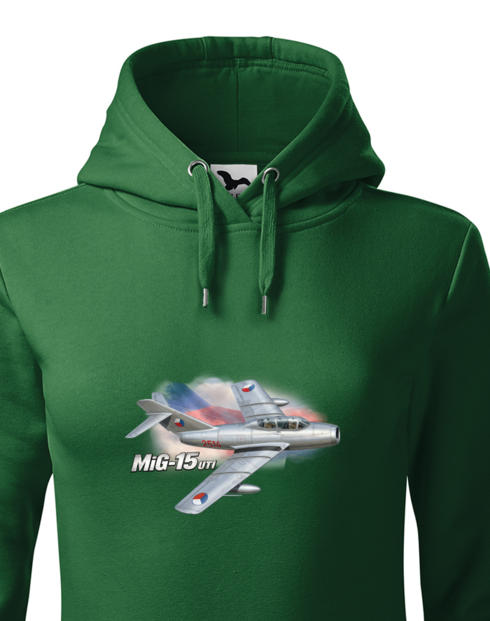 Dámská mikina s kapucí MiG-15 UTI