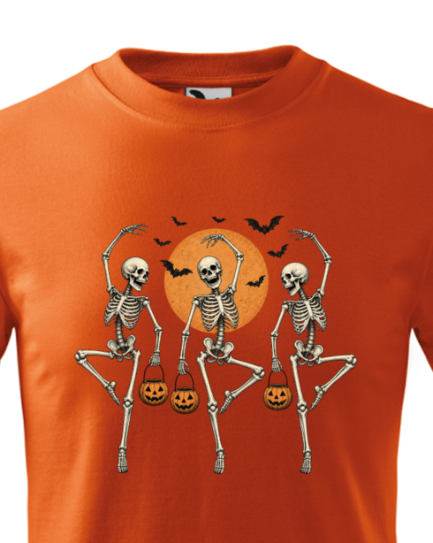 Dětské tričko Halloween – Tančící kostlivci