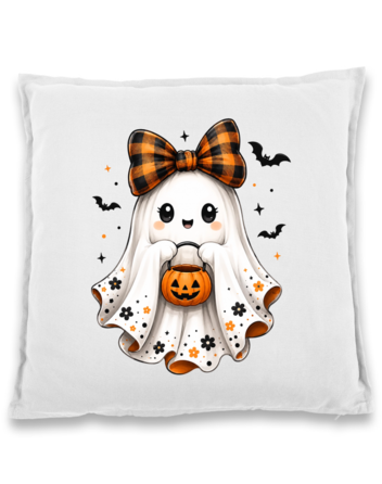 Bavlněný polštář Halloween - Duch