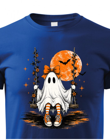 Dětské tričko Halloween duch na houpačce