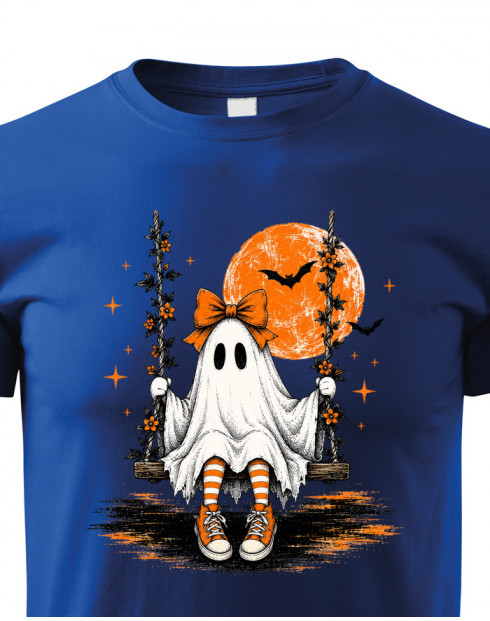Dětské tričko Halloween duch na houpačce