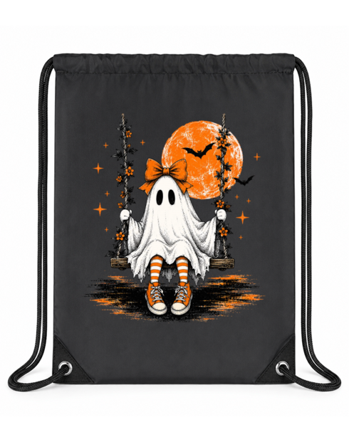 Prémiový vak na záda Halloween - duch na houpačce