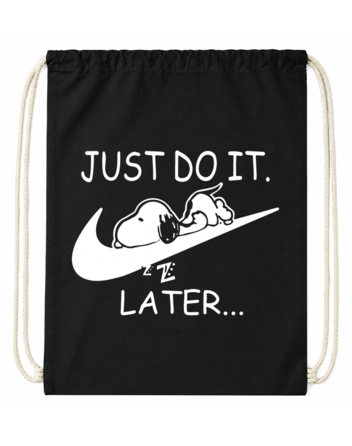 Bavlněný vak na záda Just do it later