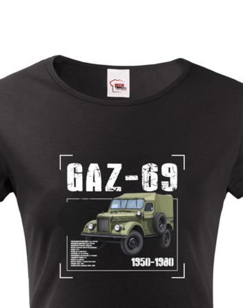 Dámské tričko GAZ-69 – vojenský off-road z éry socialismu