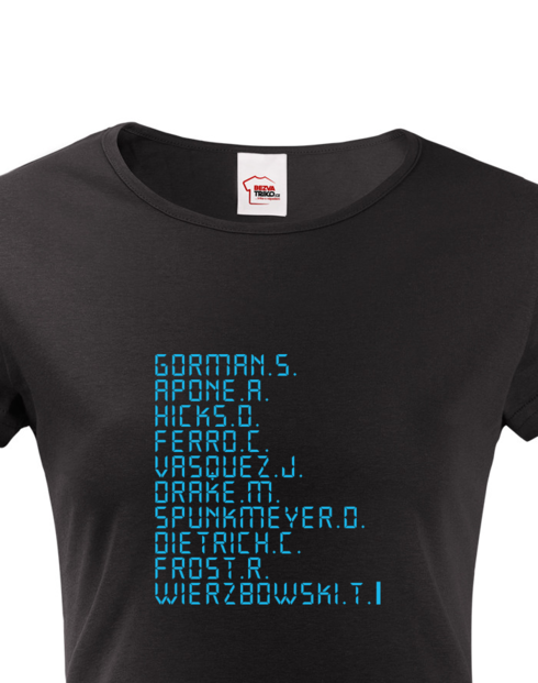 Dámské tričko s krátkým rukávem Sulaco – typografie