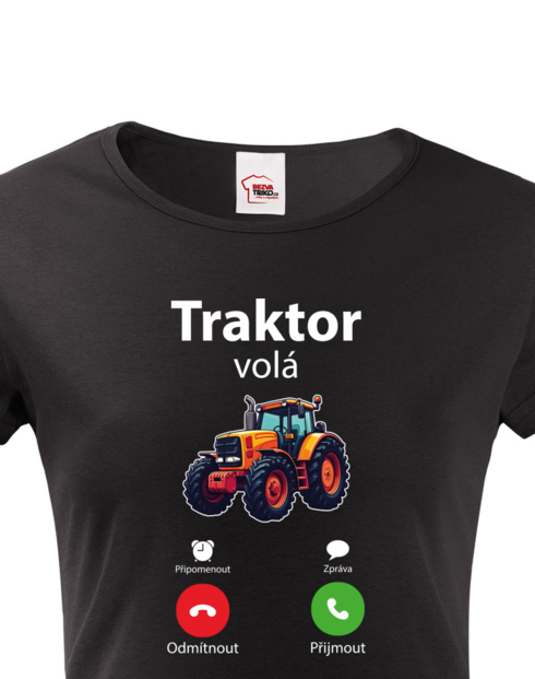 Dámské tričko Traktor volá