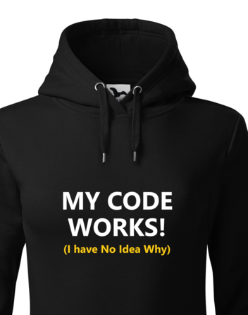 Dámská mikina s kapucí My Code Works