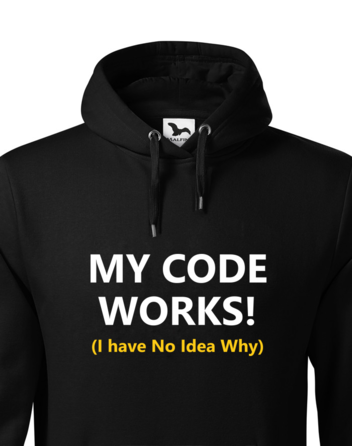 Pánská mikina s kapucí My Code Works